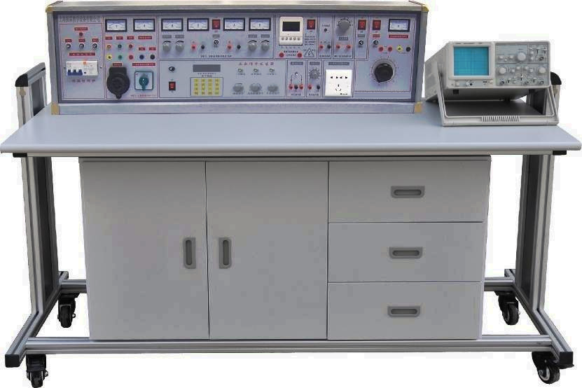 這一款是上海振霖教學(xué)設(shè)備公司生產(chǎn)的ZLCB-804型電工電子實(shí)驗(yàn)臺(tái)（學(xué)生桌）。